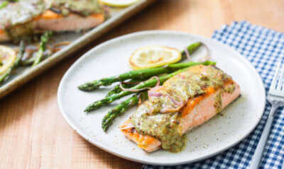 sheet pan salmon keto-mojo.com