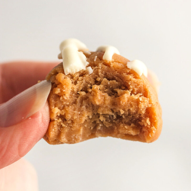 keto peanut butter cookie fat bombs beautyandthefoodie.com