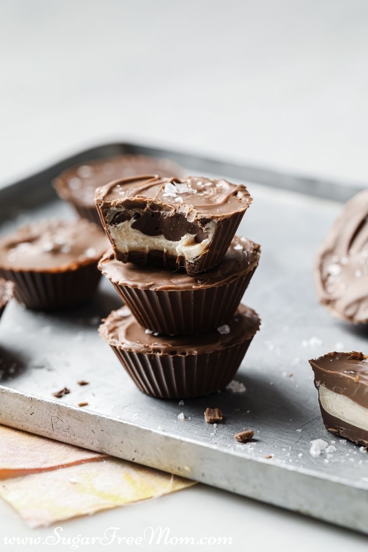 milk chocolate coconut butter cups keto sugarfreemom.com