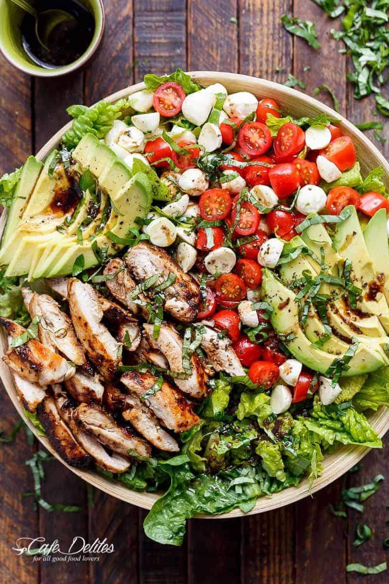 Chicken-Avocado-Caprese-Salad