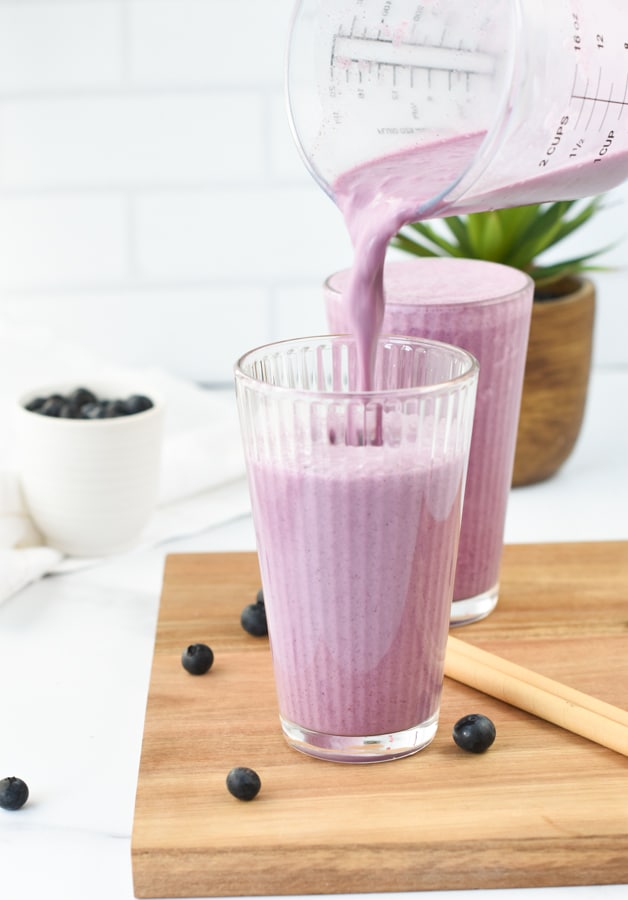 blueberry yogurt smoothie sweetashoney.co