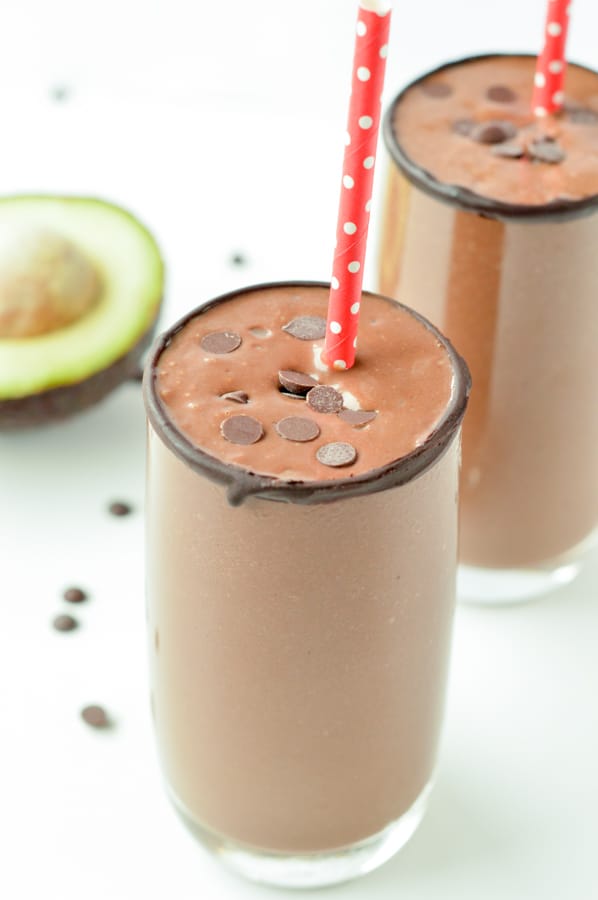 chocolate avocado smoothie sweetashoney.co