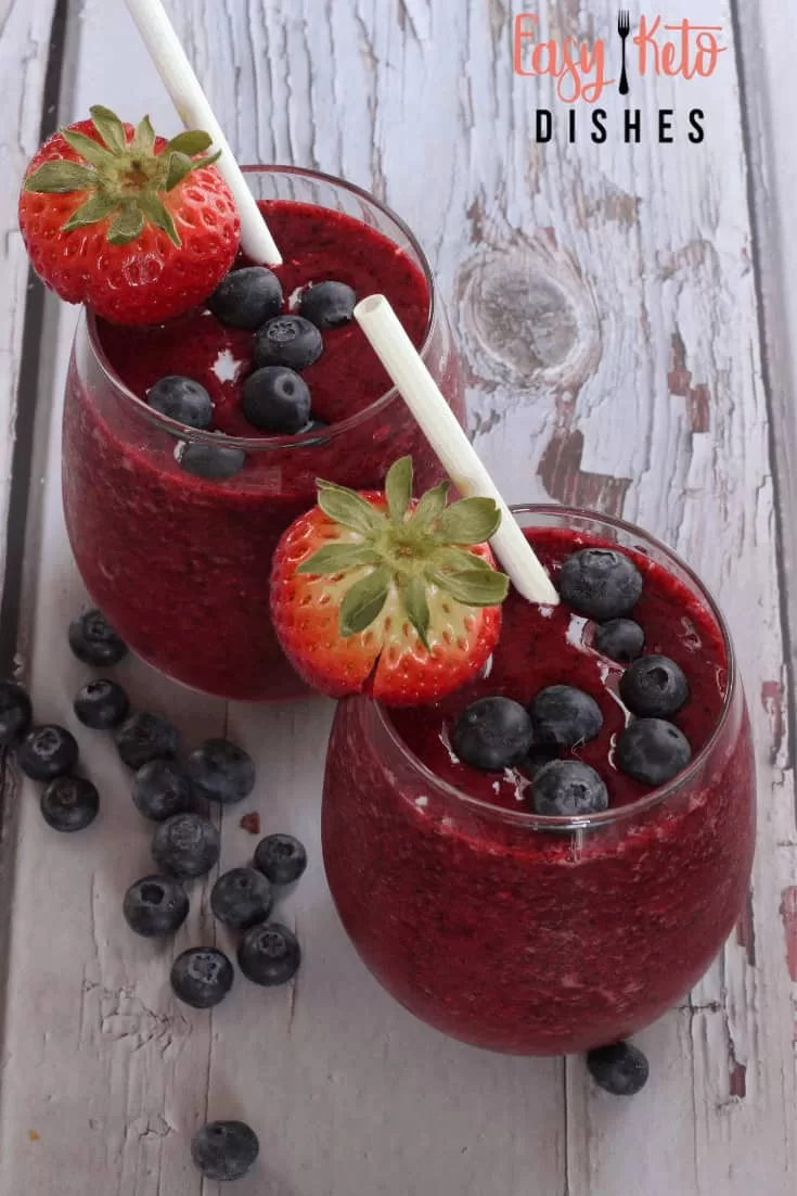 low carb berry bellini