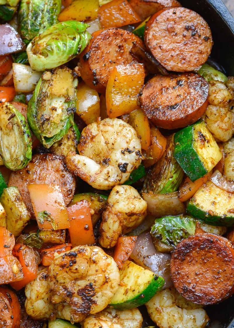 Cajun-Shrimp-and-Sausage-Skillet