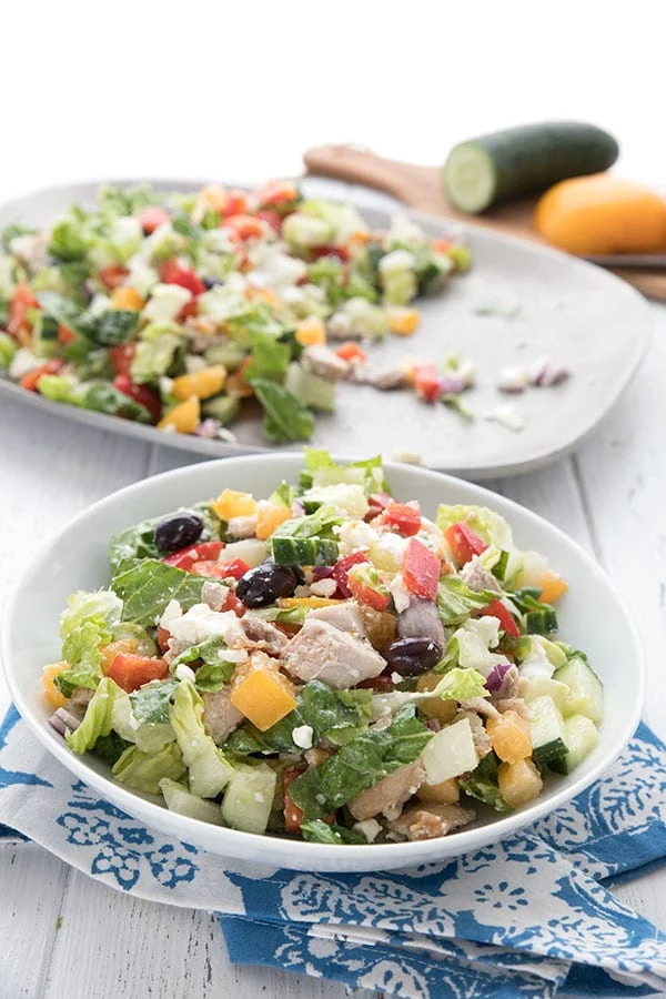 Chopped-Greek-Salad-with-Chicken