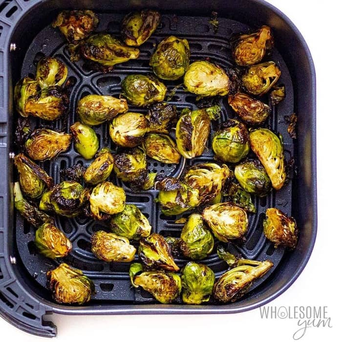 air fryer brussels sprouts, best keto side dishes