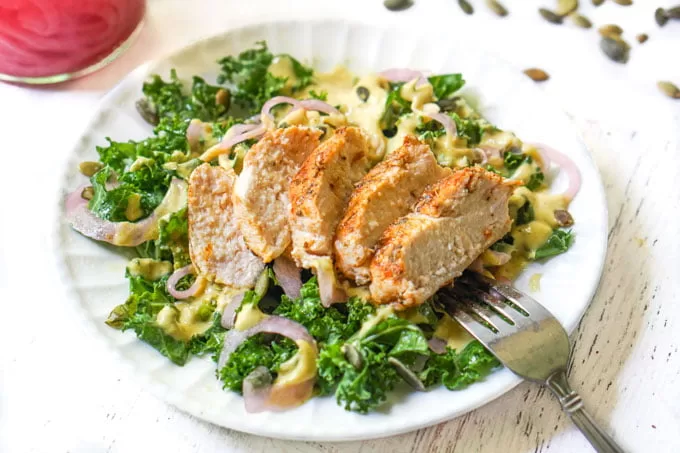 chicken kale salad, best keto side dishes