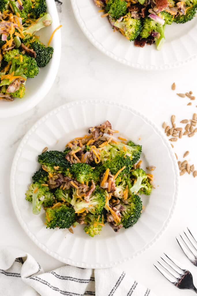 keto broccoli salad, best keto side dishes