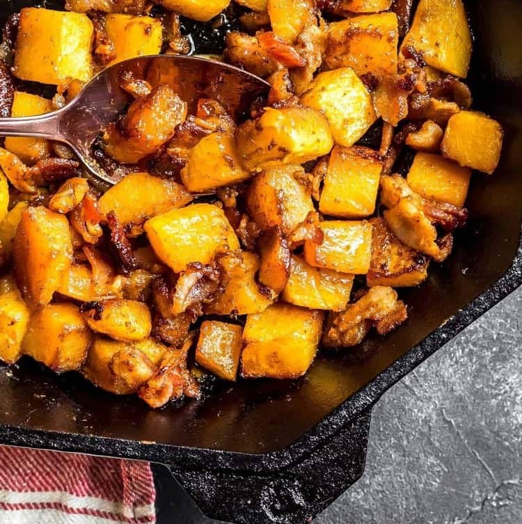 roasted butternut squash, best keto side dishes