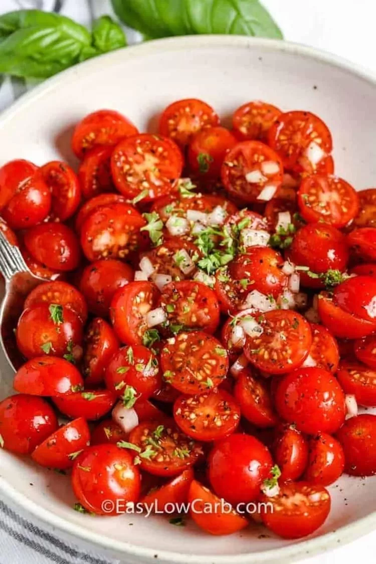 tomato salad, best keto side dishes